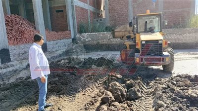 إيقاف أعمال خرسانية بسيدي سالم في كفر الشيخ