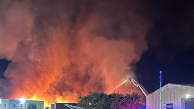 عاجل| انفجارات في المملكة المتحدة.. حريق كبير يلتهم مصنع باسيلدون