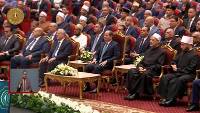 عاجل|  الرئيس السيسي يشهد احتفالية الأوقاف بذكرى المولد النبوي الشريف