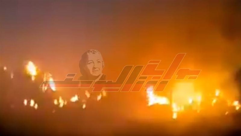 حريق شونة قش