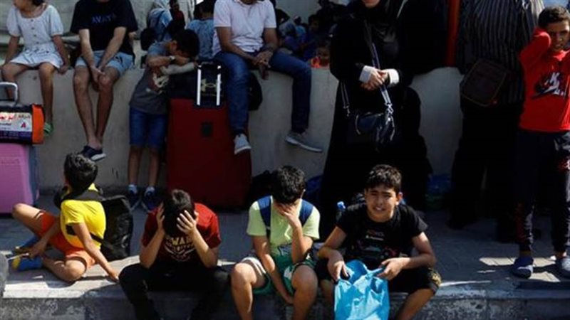 النازحين بقطاع غزة