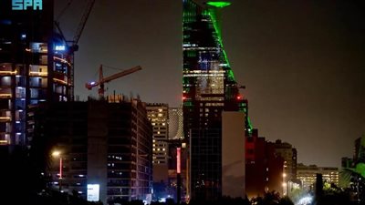 المعالم التاريخية بجدة تتوشح باللون الأخضر احتفالًا باليوم الوطني