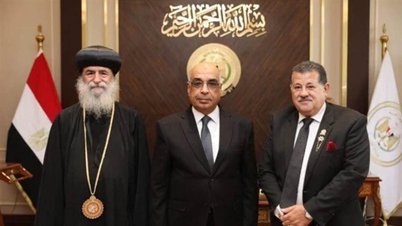 وزير العدل ووفد الكنيسة