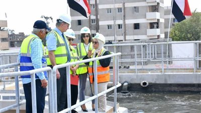 محافظ البحيرة ووفد الاتحاد الأوروبي يتفقدون محطة معالجة المياه بمنشية الحرية بدمنهور