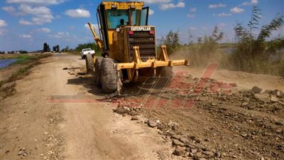 رفع كفاءة وتمهيد الطرق بقرى كفر الشيخ