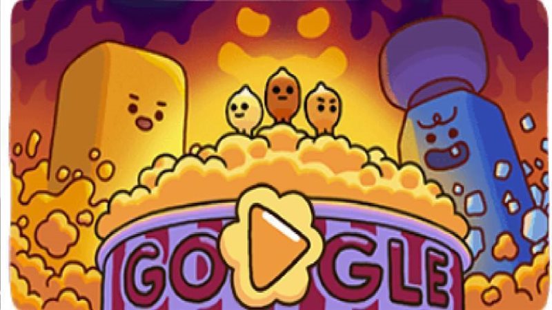 جوجل يحتفل بالفشار