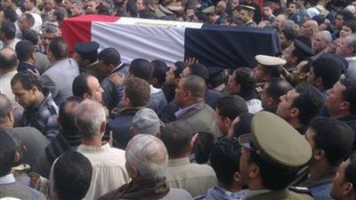 تشييع جثماني أب وطفله لقيا مصرعهما في حادث ببني سويف