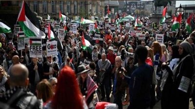 تظاهرات في مدن وعواصم عالمية تنديدا بالعدوان على قطاع غزة