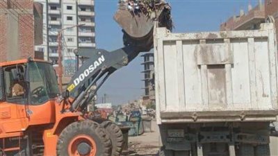 حملات مكثفة لإزالة المخلفات الصلبة بشوارع وقرى 7 مراكز بالمنيا