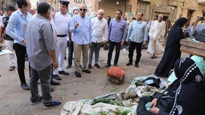 محافظ المنيا فى جولة ميدانية لتفقد منطقة الحبشي والجزارين والزخرفية وشوارع حي مكة