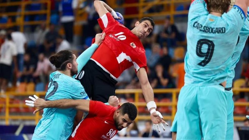 رجال يد الأهلي أمام