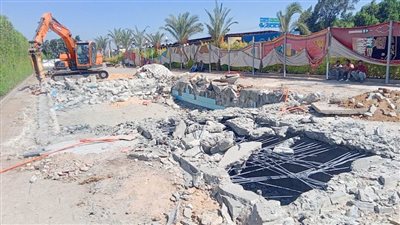 إزالة منتجع سياحي أقيم على أرض زراعية بالدقهلية 