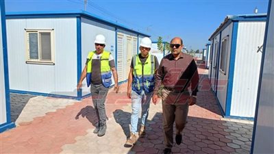 تفقد أعمال إنشاءات مصنع تدوير المخلفات الصلبة بكفر الشيخ 