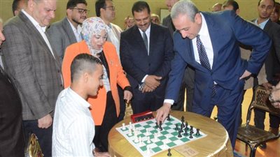  بالصور.. محافظ الغربية يفتتح بطولة الجمهورية لشطرنج المدارس احتفالا بالعيد القومي