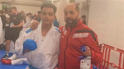 عبد الله التهامى يهزم لاعب إسرائيل في بطولة العالم للكاراتيه