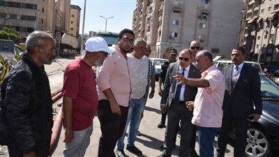 الأجهزة التنفيذية تعمل على إصلاح 5 كسور بمواسير مياه وصرف صحي ببورسعيد 
