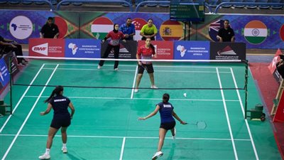 هادية الجندي ولوجين وصفي يتوجان ببرونزية بطولة مصر الدولية للريشة الطائرة