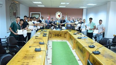 النعماني يكرم أبطال جامعة سوهاج الفائزين في المسابقات الرياضية