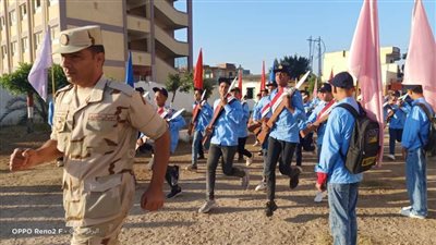 شاهد توثق تعليم البحيرة لمظاهر احتفالات مدارس التأسيس العسكري بذكرى انتصارات أكتوبر