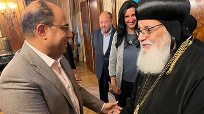 الانبا أرساني يزور السفارة المصرية في بروكسل 