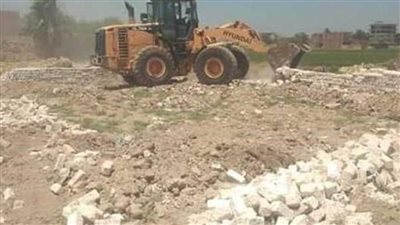 إزالة 23 حالة تعد على الأراضي الزراعية وأملاك الدولة بالشرقية ضمن الموجة الـ24