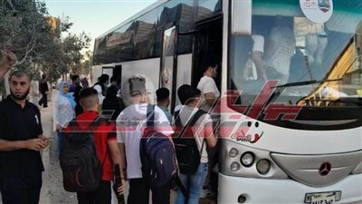 الدفع بـ 4 أتوبيسات و43 سيارة ميكروباص لنقل أهالي وطلاب بيلا إلى كفر الشيخ