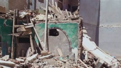 مصرع شاب في انهيار منزل بقرية البصالي بأسوان 