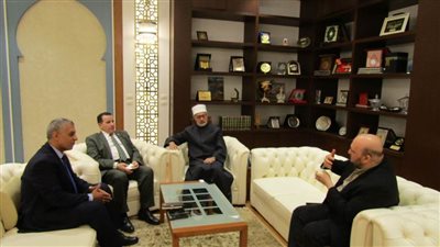 مفتي الجمهورية يستقبل مدير مركز التراث العربي بجامعة مصر للعلوم والتكنولوجيا
