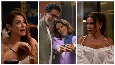 بطولة صبا مبارك.. صور من كواليس مسلسل 