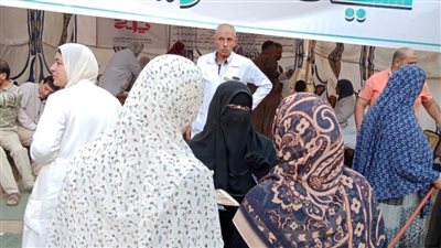 بالصور.. علاج 1317 رأس ماشية في قافلة بيطرية بقرية شبرابابل بالمحلة الكبرى