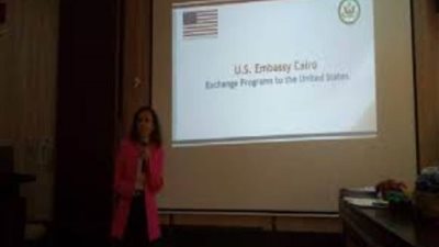  برنامج التبادل الثقافي الأمريكي ينظم ندوة تثقيفية بجامعة أسوان