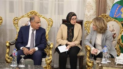 محافظ المنيا يستقبل وفد منظمة الفاو لإطلاق مشروع تحسين الوضع الاجتماعي والاقتصادي والأمن الغذائي 