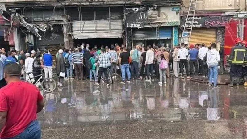 جانب من آثار الحريق