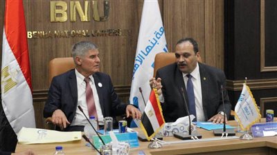 رئيس جامعة بنها الأهلية يستقبل رئيس جامعة فارنا للادارة ببلغاريا 