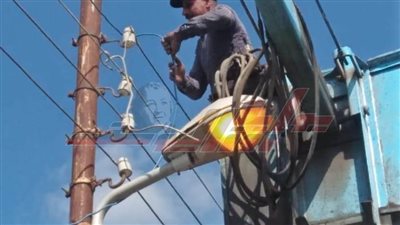 كفر الشيخ ترفع كفاءة منظومة الإنارة بمركزي قلين وبلطيم