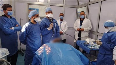 إجراء منظار شعبي ليفي لمريض بمستشفى الصدر بالزقازيق ضمن مبادرة 