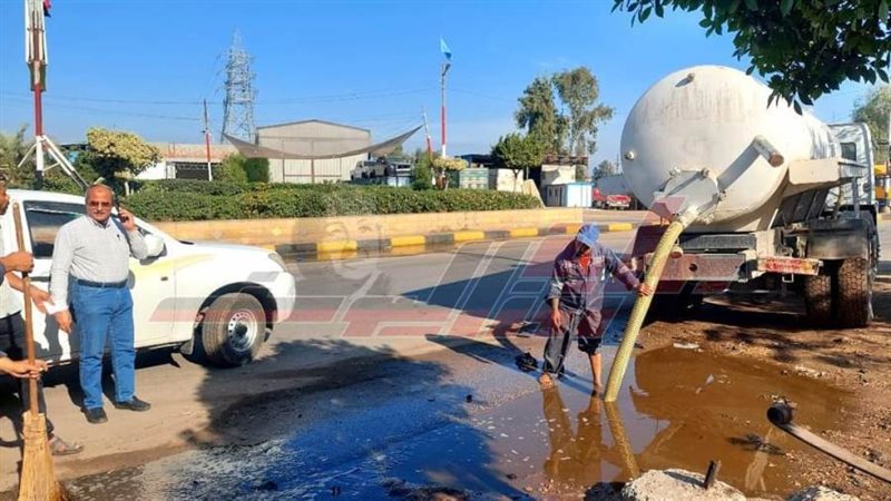 رفع مخالفات الأمطار