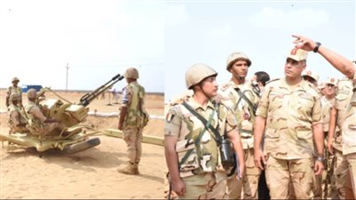 وزير الدفاع والإنتاج الحربي يتفقد منظومة التدريب القتالي لأحد تشكيلات الجيش الثاني الميداني  