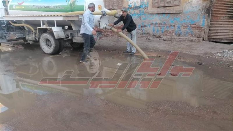 رفع مخلفات الأمطار