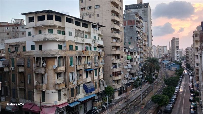 تساقط الأمطار بالإسكندرية