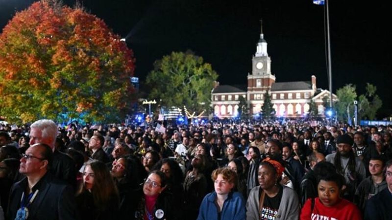 أنصار هاريس المحتشدون