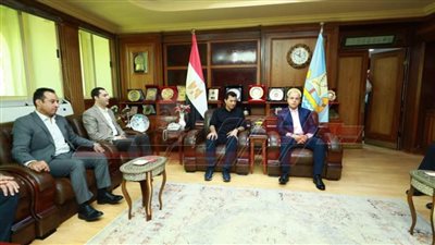 محافظ كفر الشيخ يستقبل وزير الشباب والرياضة 