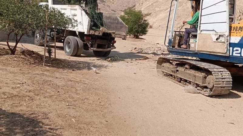 جانب من تطهير المخرات