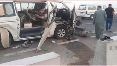 مصرع شخص وإصابة 7 آخرين إثر انقلاب سيارة بطريق شبرا بنها الحر 