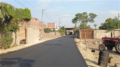  بالصور.. محافظ الغربية: انتهاء أعمال رصف طريق مدخل المقابر بالناصرية