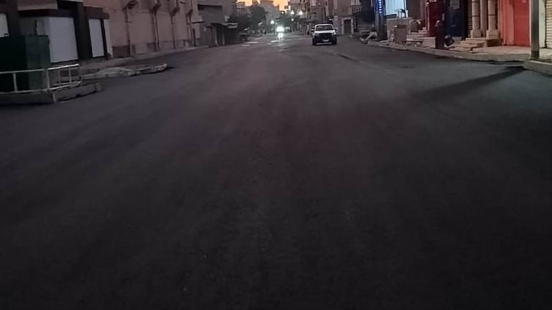 جانب من اعمال الرصف