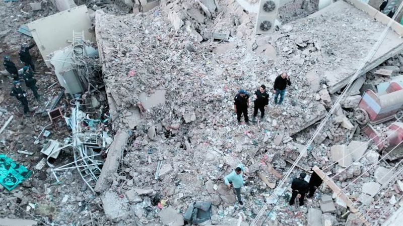 انهيار مبنى سنترال