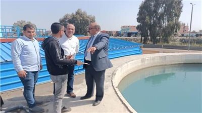 تعقيم مروقات المحطات بمدن القناة لضمان وصول كوب مياه نظيف للمواطن 