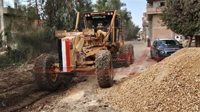 رصف الشوارع بعدد من قرى كفر الشيخ ضمن مشروعات الخطة الاستثمارية