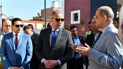 افتتاح محطة الصرف الصحي بقرية دفنو بالفيوم 